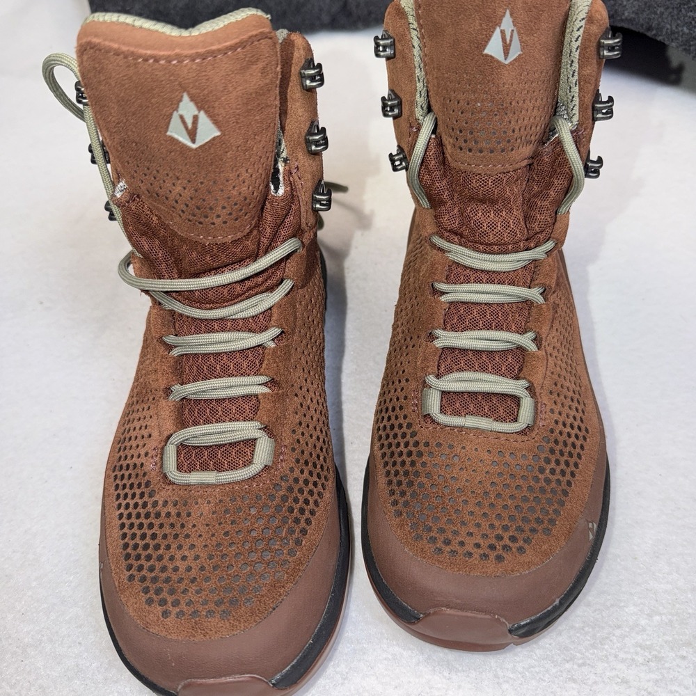 Vasque Womens Hiking Boots Size 8 Gore-Tex Vibram Brown Suede Waterproof Trail